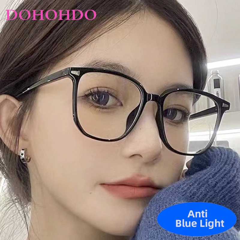 جديد كلاسيكي TR90 مربع الضوء الأزرق حجب النظارات الرجال النساء الموضة الفاخرة مصمم الكمبيوتر القراءة النظارات البصرية السيدات #1