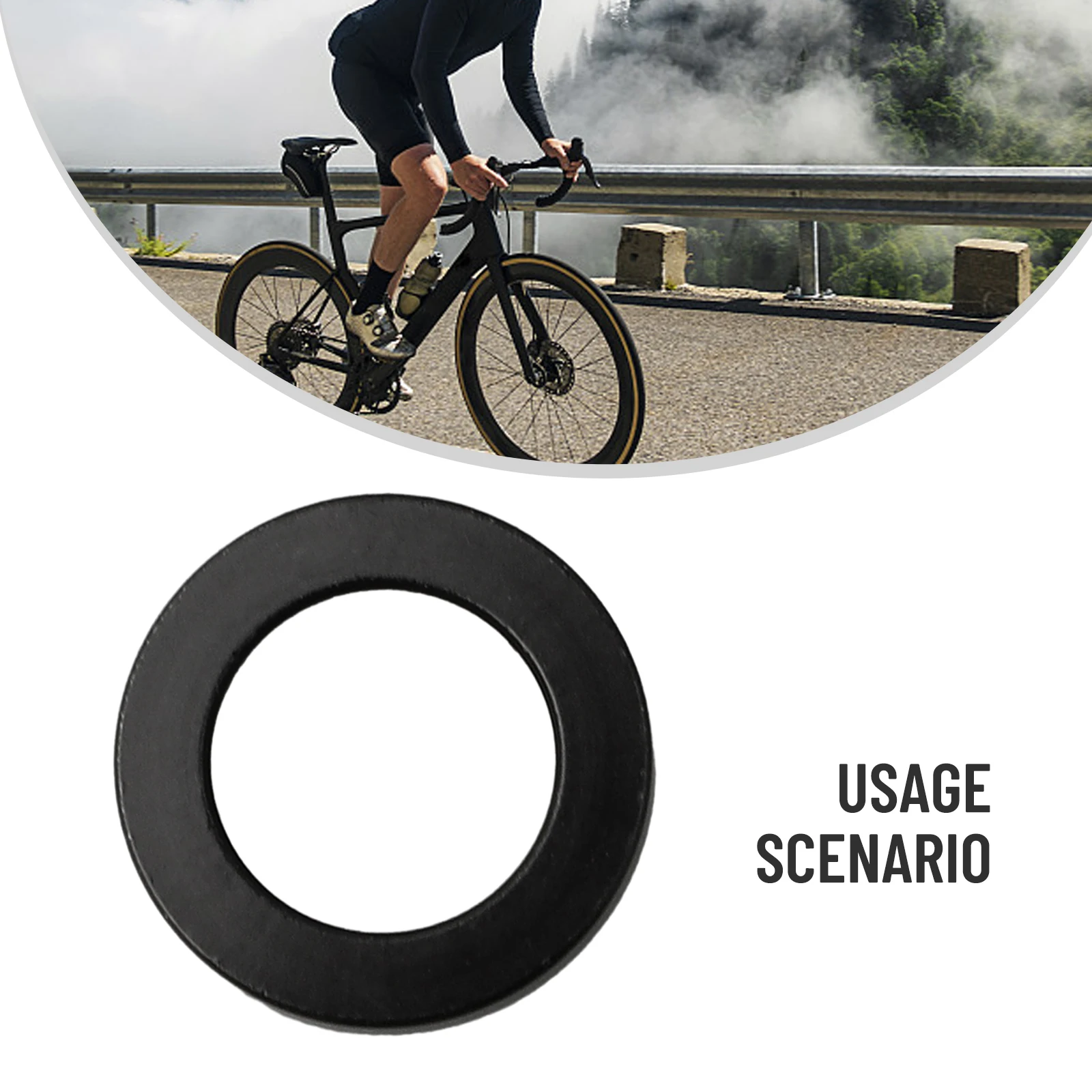 

Bicycle Thru Axle Washer M12x3/7.5mm M15x0.2/5mm Hubs Axle Flat / Conical Washers Aluminum Alloy Gasket Bike Spacer Cycling Part