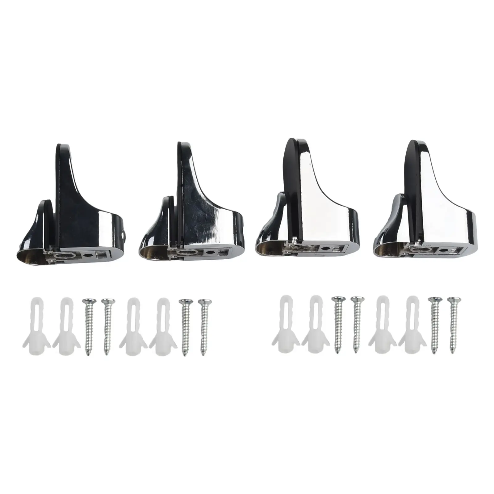 إكسسوارات مشبك زجاجي عملي عالي الجودة يدعم سبائك الزنك 55 × 24 مم قابل للتعديل لرف سميك 3-20 مم