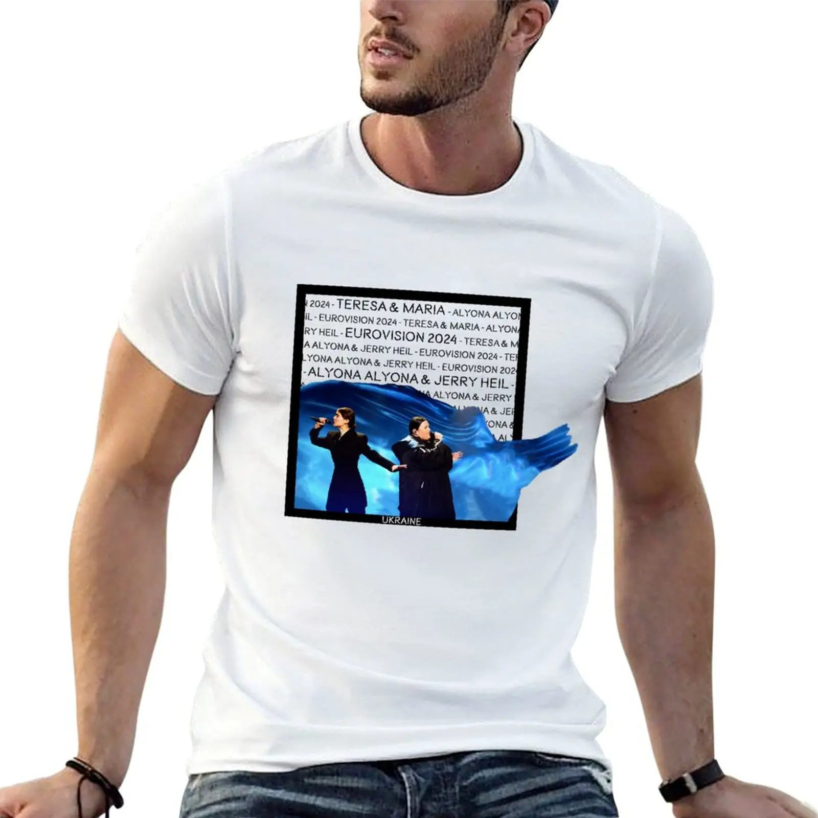 Alyona Alyona & Jerry Heil - Teresa & Maria T-Shirt Large Size Basic Casual T-Shirt