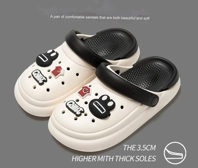 

Summer Women Cloud Slipper Indoor Home Causal Soft Soled Sandals Outdoor Men Beach Garden Clogs Slides Shoes