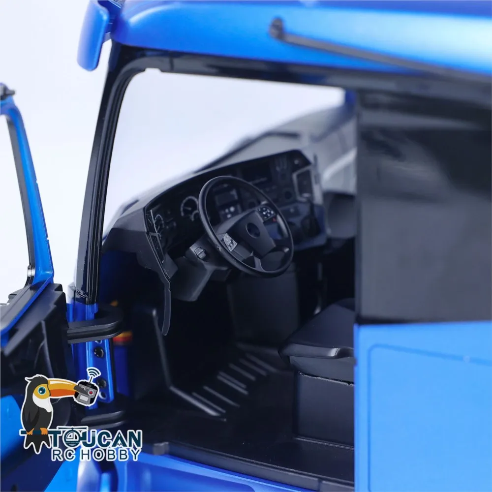 6x6 LESU RC 1/14 Trattore Camion RTR Auto Modello di Controllo Remoto Trasmissione a 2 velocità con Luci Suoni Giocattolo RC ToucanHobby THZH1689