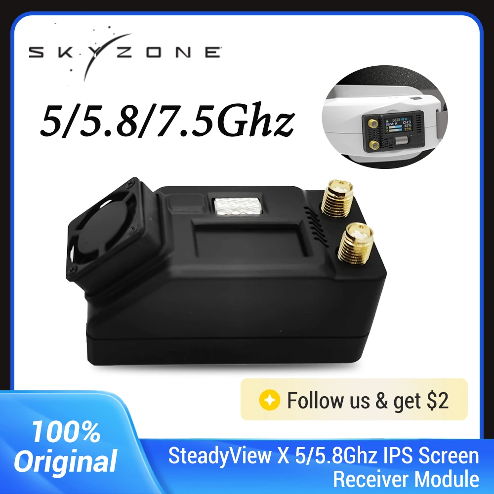 Skyzone SteadyView X 5G/5.8G FPV Receiver Module