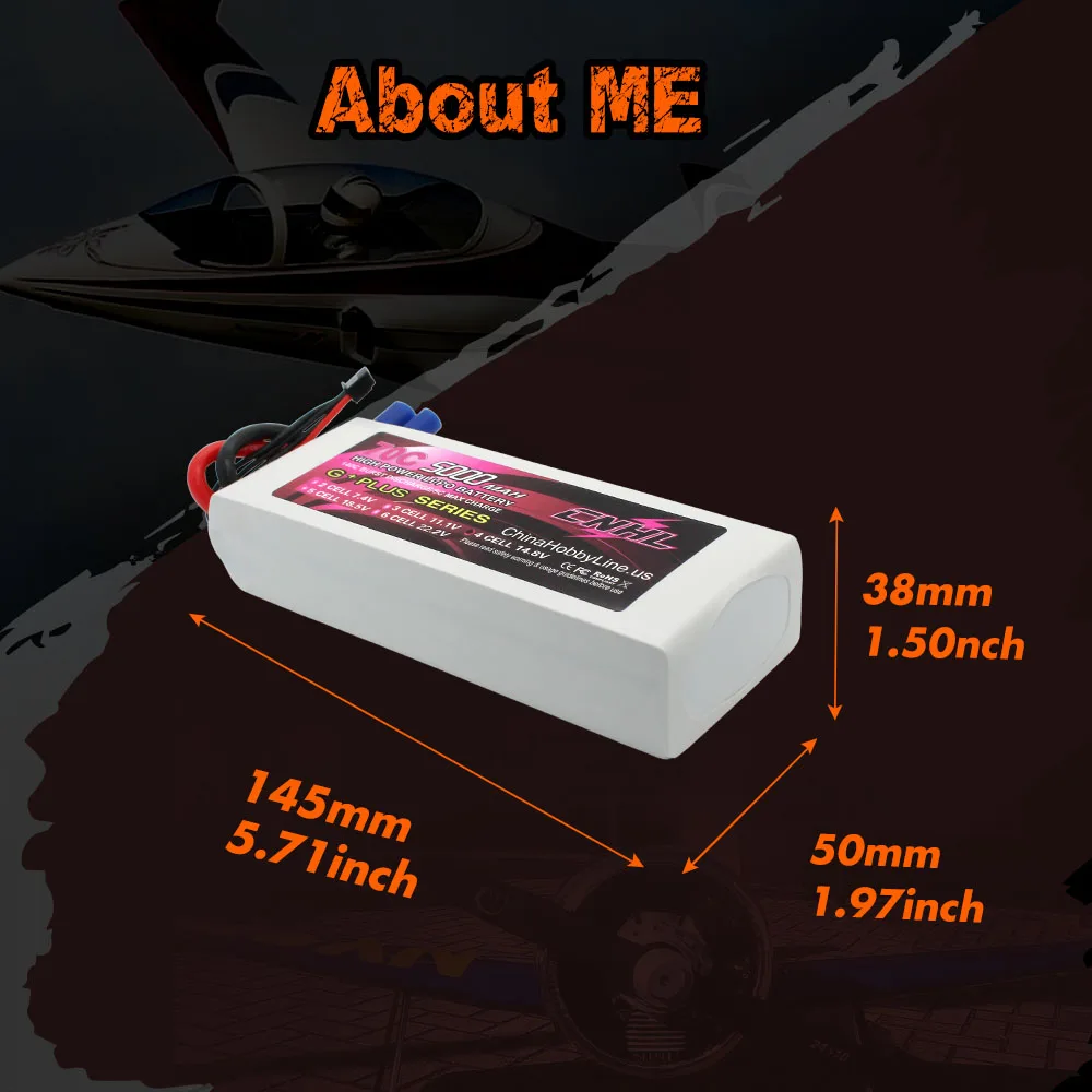 CNHL Lipo Battery 4S 14.8V 5000mAh 70C G+Plus With EC5 Plug For Car Truck Tank Helicopter Quadcopter Airplane Boat Hobby Part