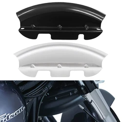 Black Chrome Lower Triple Tree Wind Deflector For Harley Touring Street Glide Electra Glide Road Glide Road King FLH/T 2014-2023
