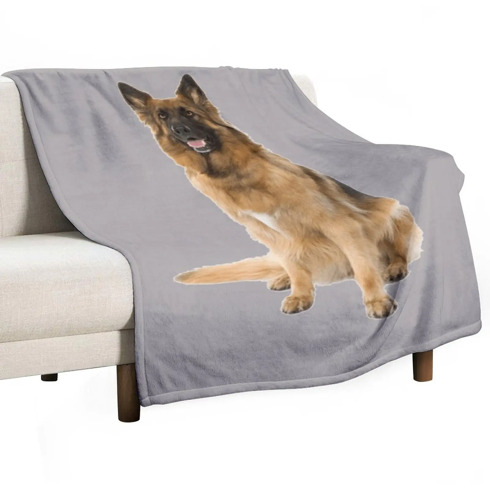 

German Shepherd Dog Throw Blanket Travel Decorative Sofas Heavy Soft Beds Blankets