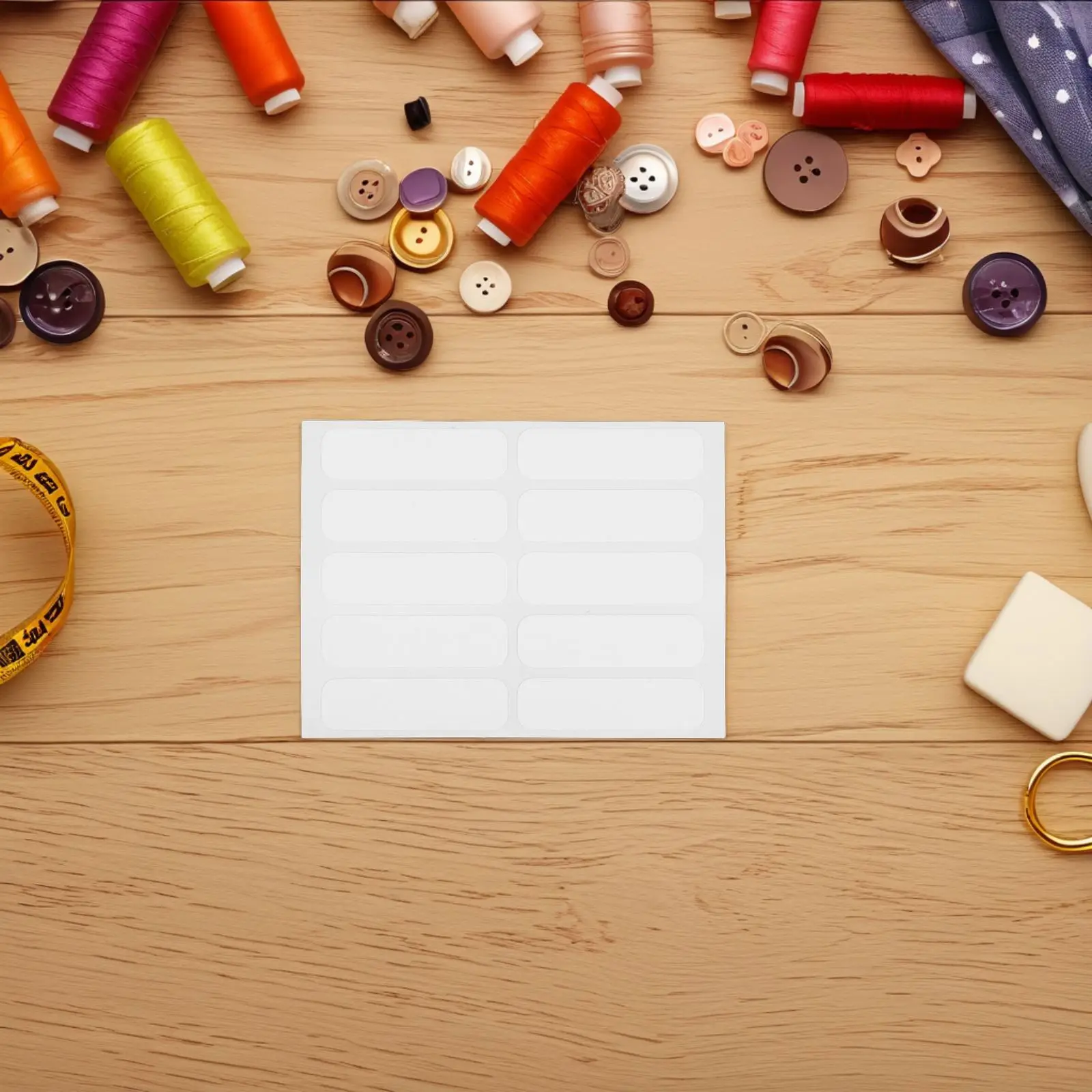 100Pcs 의류 태그에 대 한 흰색 색상 빈 헝겊 레이블 태그 수 제 스티커 레이블 바느질 공예 Diy 모자 핸드백 만들기