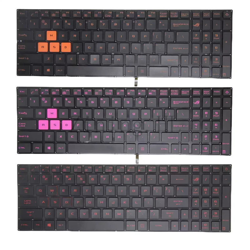

Клавиатура с подсветкой для ноутбуков ASUS ROG Strix GL502VM GL502VT-DS74 GL502VY GL502 VS GL502V, оранжевые клавиши