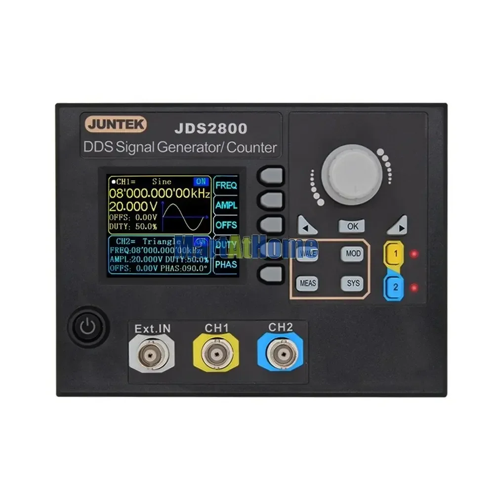 Imagem -02 - Controle Digital Dual-channel Dds Função Gerador de Sinal Medidor de Freqüência Arbitrária Jds2800 15mhz60mhz