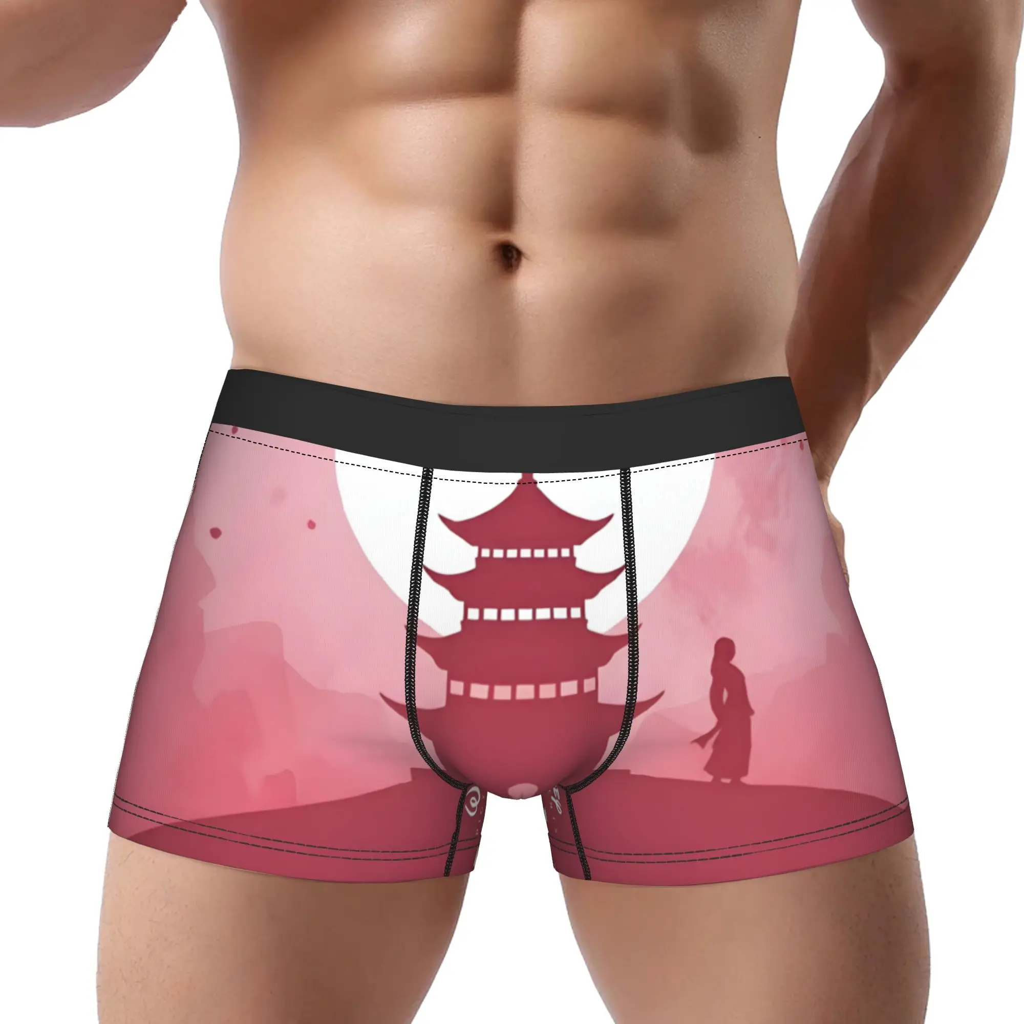 

1 шт. мужские трусы с рисунком Mulan, удобные шорты