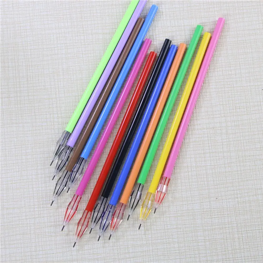 Creative Core 0.38mm Gel Pen Refill Diamond Head School Stationery Pen Refills Cartridge 12 Pcs Gel Pen Neutral Pen Refill