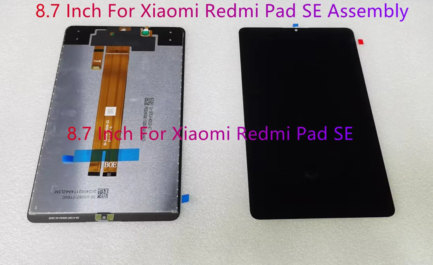 

8.7" Inch For Xiaomi Redmi Pad SE 8.7 24076RP19G 24076RP19I 24075RP89G LCD Display Touch Screen Digitizer Assembly 100% Tested