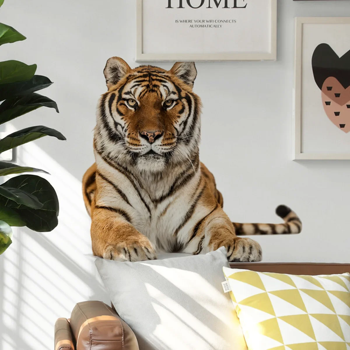 Tiger Animal Wall Murals Wallpaper Sticker Kids Bedroom Decoration Living Room Home Decor Removable Decovative Nursery Decal Art