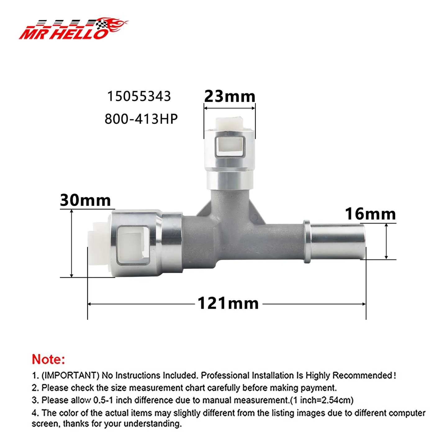 2Pcs/set 800-413HP Metal Heater Hose-Connector For Cadillac For Chevrolet Leak-Proof Outdoor Power Equipment Accessories