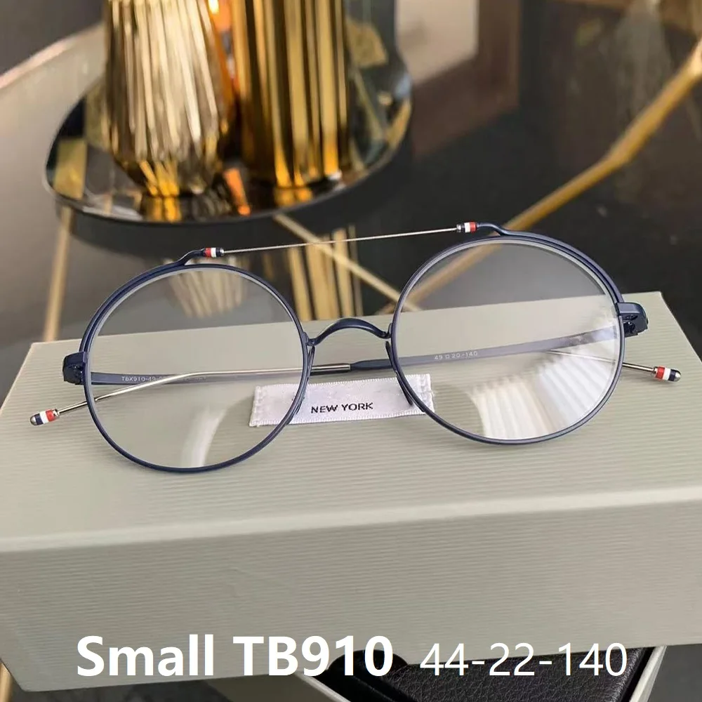 موضة نيويورك العلامة التجارية الصغيرة نظارات دائرية إطار سبائك التيتانيوم النظارات الرجال النساء نظارات نظارات USA نمط TBX910 ليتل