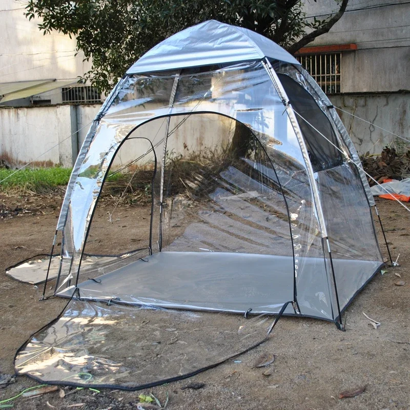 Imagem -06 - Tenda de Pvc Transparente com Malha Lateral Janela Anti-mosquito Respirável Secagem ao Sol e Flor Quente Sunshine House Outdoor