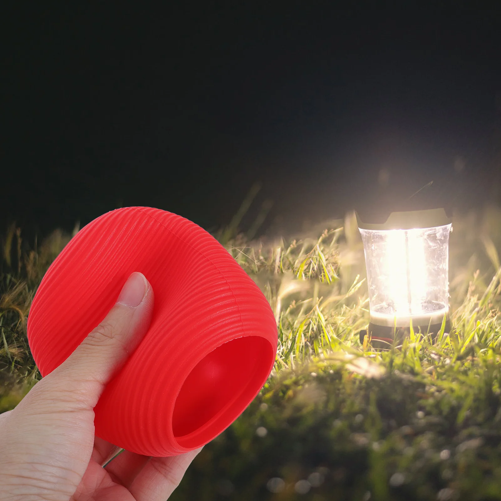 

1 комплект силиконовых абажуров для кемпинговых фонарей в японском ретро-стиле, портативные чехлы для ламп для палаток, совместимые с походами и туризмом