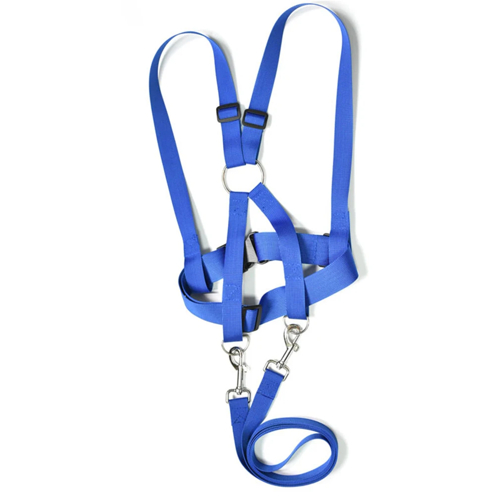 

Наездник детский из полиэфирной пряжи голубого цвета