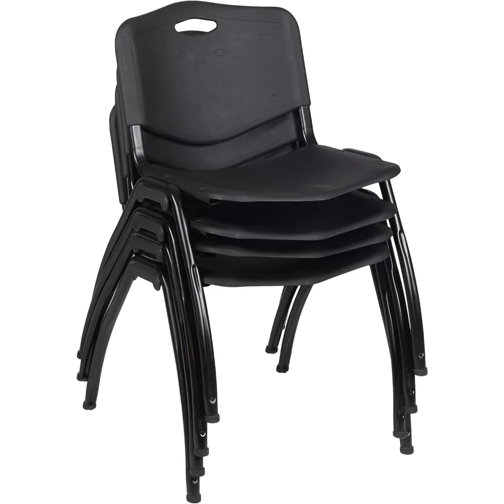 

4-Pack M Stack Chairs in Black