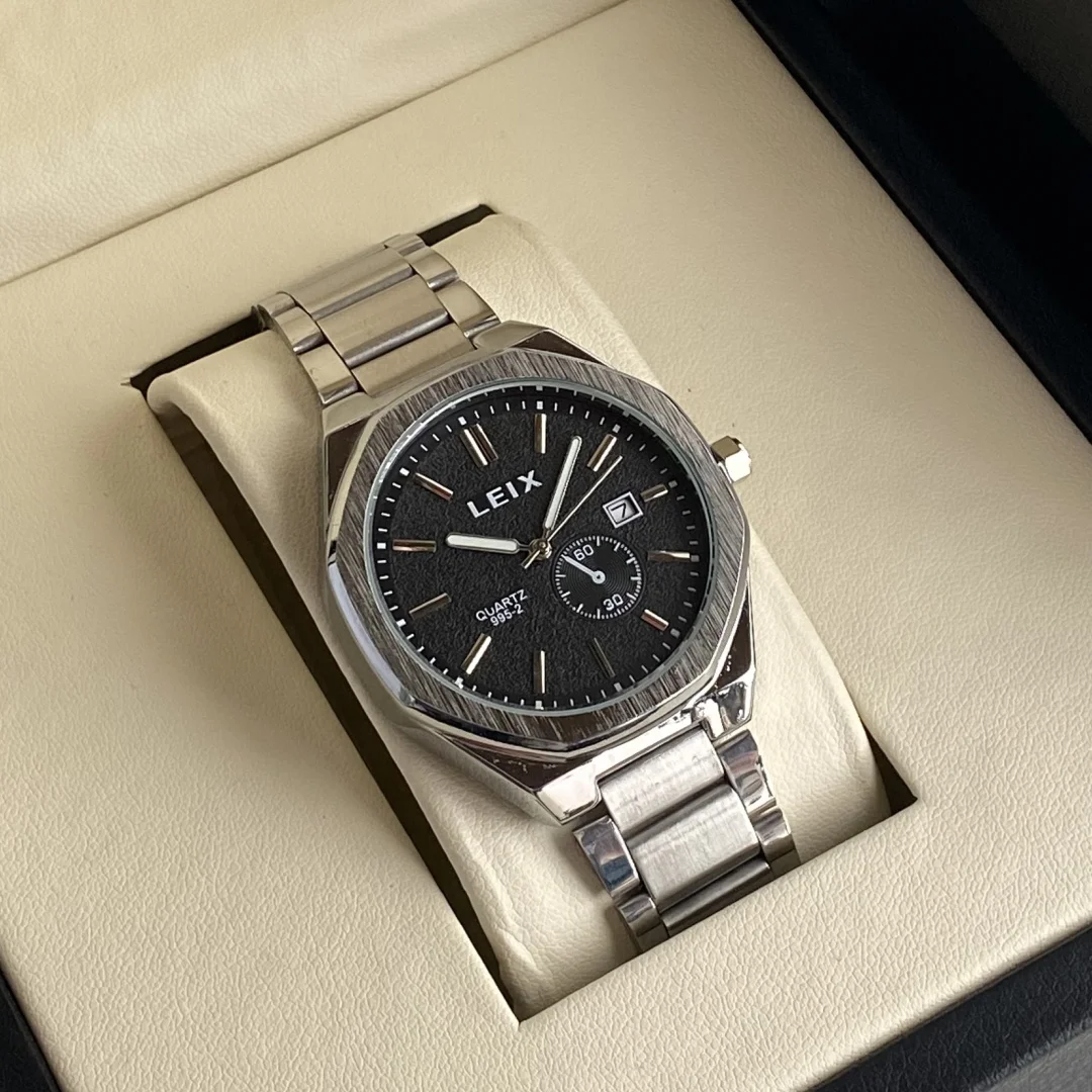 الرجال ووتش قمة الموضة الفاخرة الرياضة الفولاذ المقاوم للصدأ ساعة يد رجالي ساعات كوارتز عادية رجل تاريخ ساعة التقويم Reloj