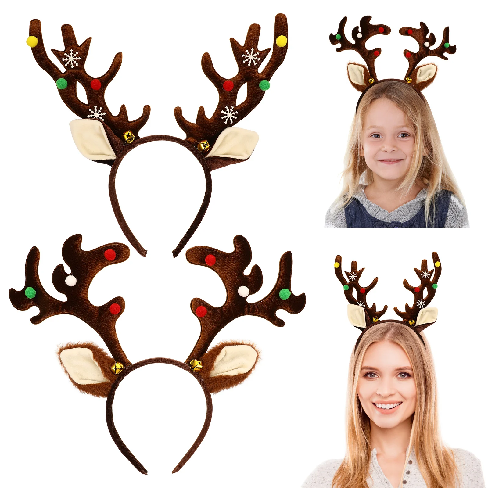 

Headband Antler Headbands for Women Headpiece Antlers Adult Christmas Cosplay Hair Hoop Headdress Costume Headwear Deer