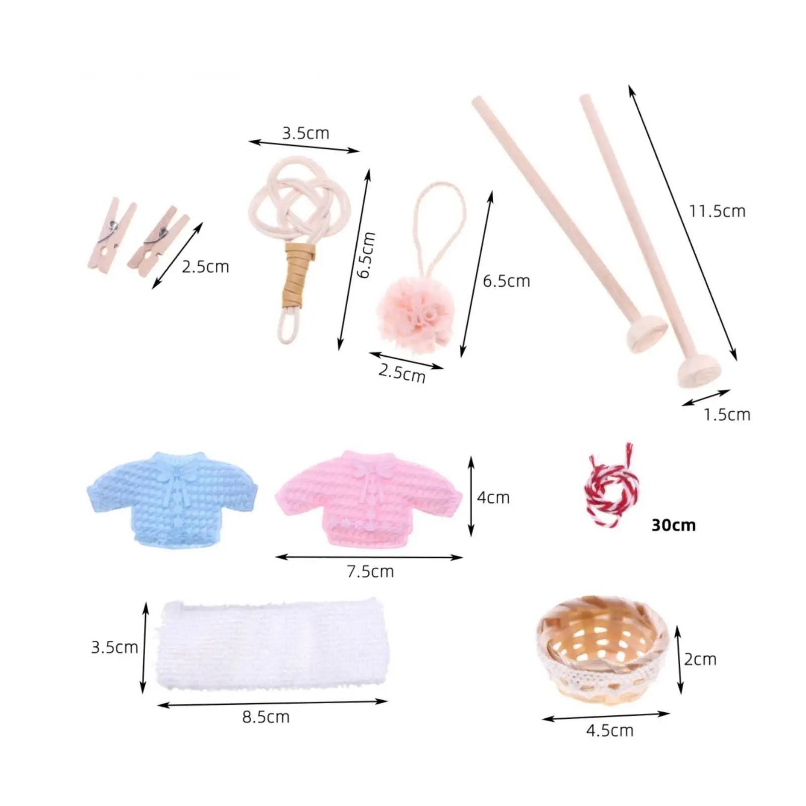 Miniature Dollhouse Laundry Drying Rack Wood Freestanding Clothesline with Clothespins for 1 12 Scale Room Decor