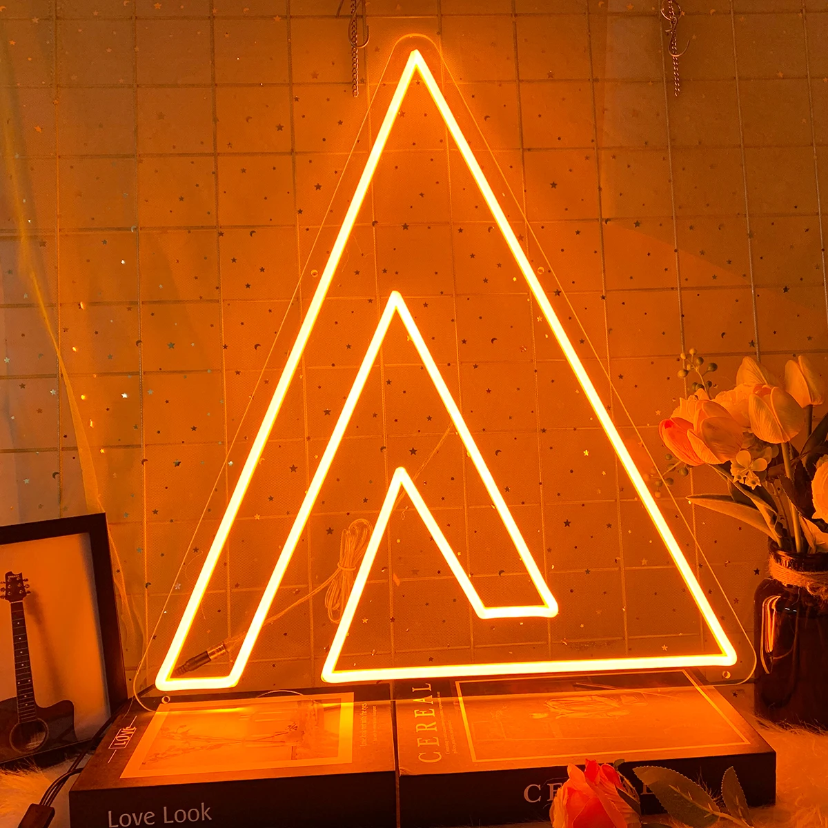 Triangle shape custom neon sign for the room decoration bar club cool neon create atmosphere to make your party more atmosphere