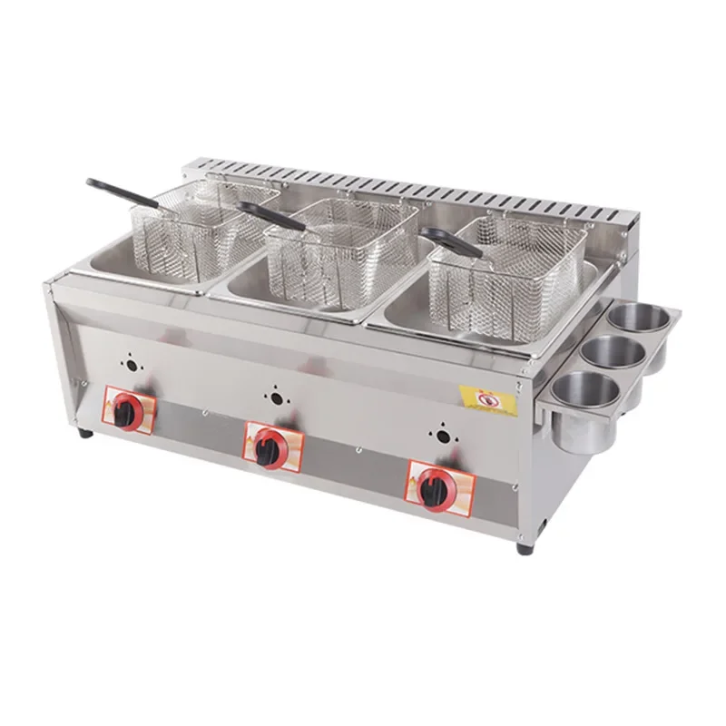 

Фритюрница из нержавеющей стали, коммерческая, для фритюра