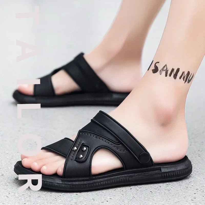 

Классические мужские тапочки, пляжная обувь для удобной ходьбы, римские сандалии, Zapatos Hombre Sandalias