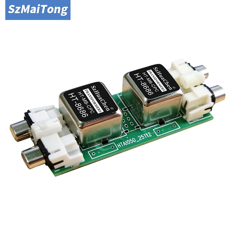 RCA Audio Isolator Ground Loop Noise Canceller Car Audio Current Sound Eliminator Common Ground Filter 1 PCS