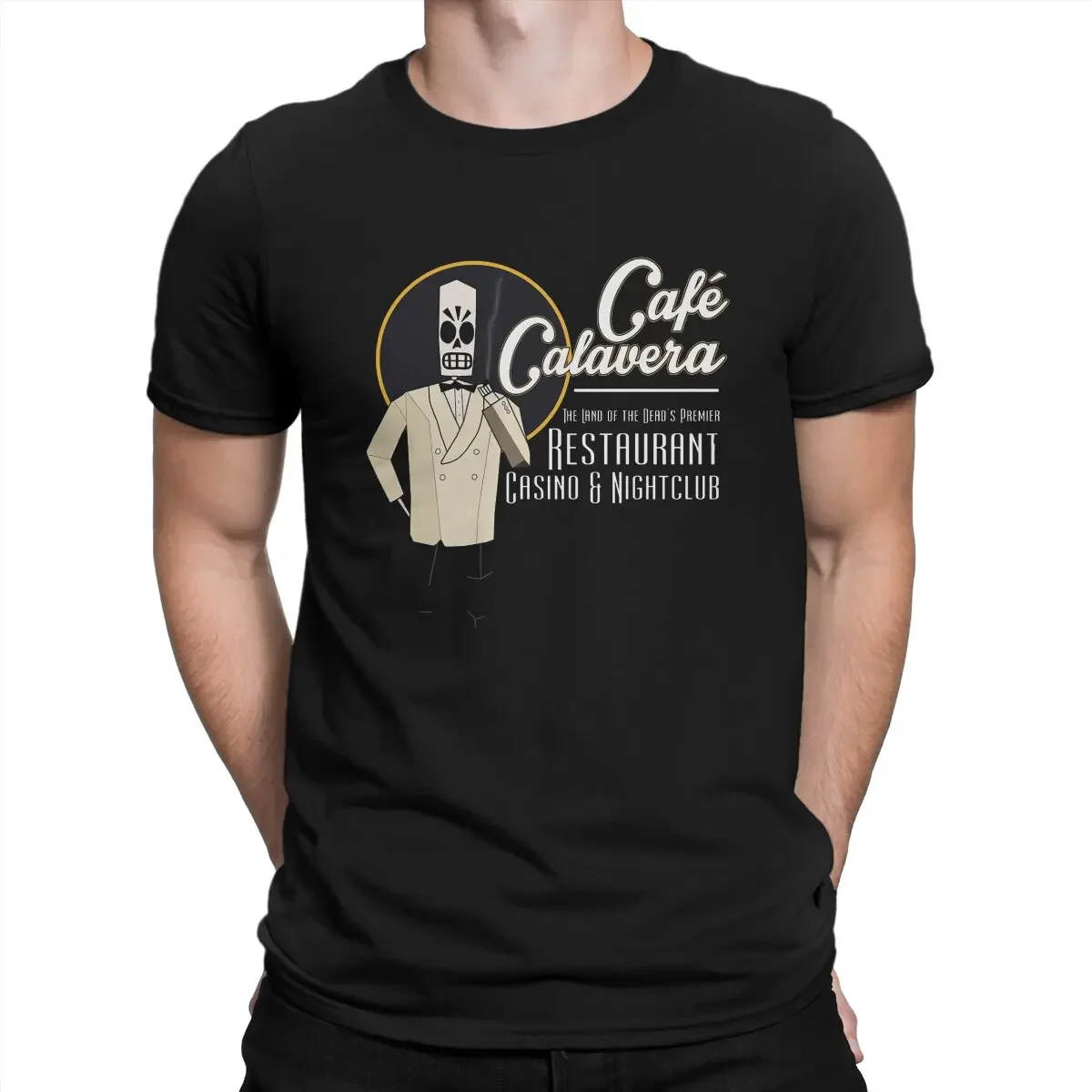 Cafe Calavera Hip Hop TShirt Grim Fandango Leisure T Shirt Hot Sale Short Sleeve Cotton New Arrival Round Collar Outfits fashion