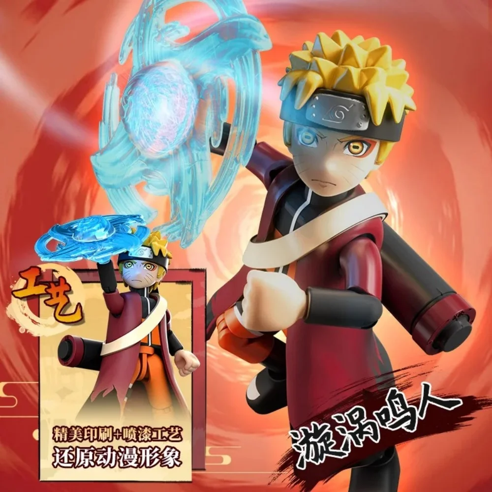 Blokees originales NARUTO Uzumaki Naruto Jiraiya Uchiha Sasuke Tsunade Hatake Kakashi figura de acción bloque de construcción caja ciega de juguete