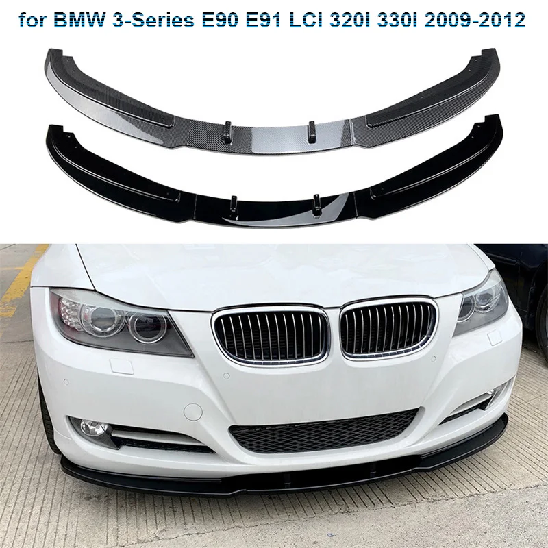 

Для BMW 3 серии E90 E91 LCI 320i 330i 2009-2012 нижний передний спойлер бампера подбородок губа нижний сплиттер защита лезвия автомобиля