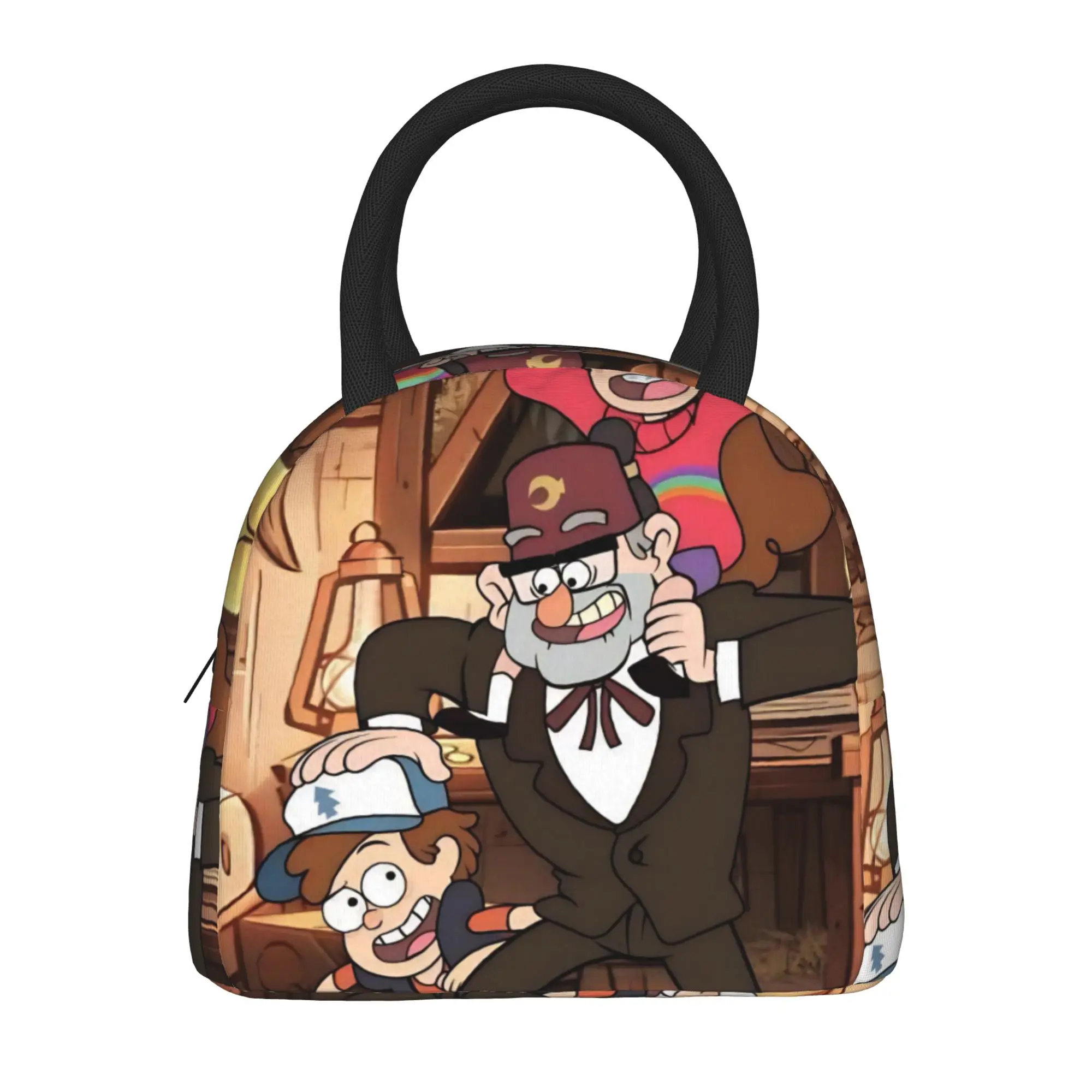 Insulated Lunch Boxes G-Gravity Falls Merch  Storage Food Box Fashion Thermal Cooler Bento Box For Office