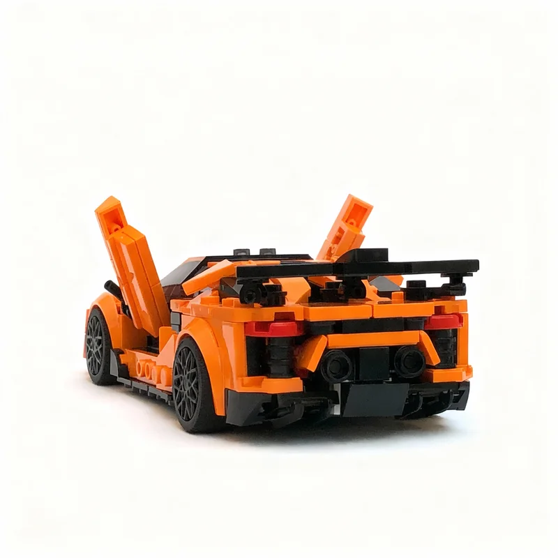 374pcs MOC city Champions Lamborghiniess Aventador SVJ Openable Scissor Doors! Model Building Blocks Christmas Gift Construction