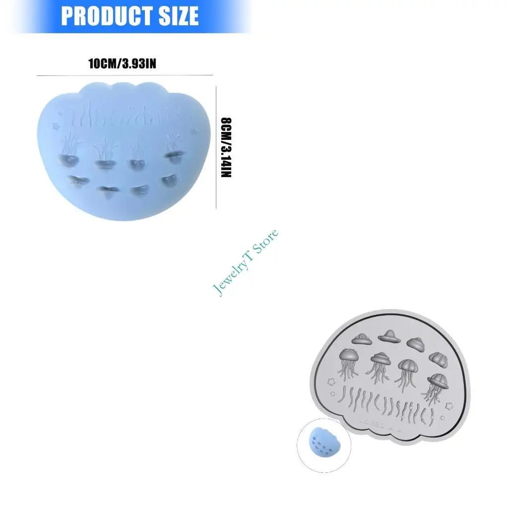 

LX9D Easy Release Jellyfish Jewelry Pendant Mold For Concrete Casting DIY Projects