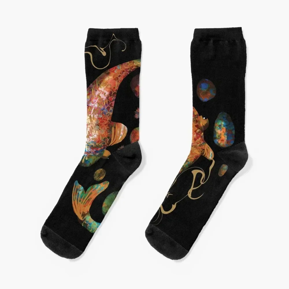 

Lucky Koi Treasure Socks colored Men's hiphop Luxury Woman Socks Men's