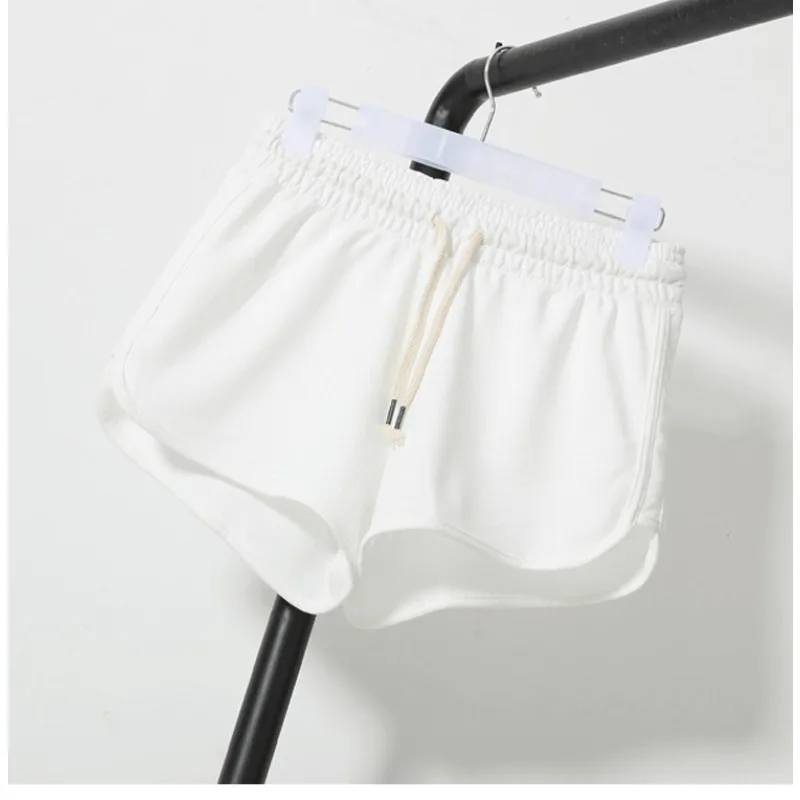 Women Yoga Shorts Summer Outer Wear Mid-waist Casual Loose Straight Pants Lady Stylish Thin Breathable Wide Leg Gym Short Pants