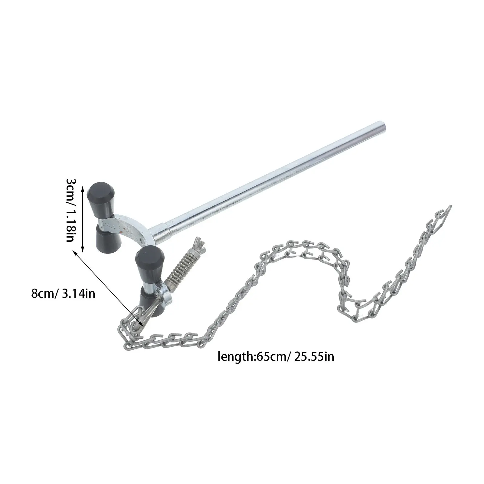 Lab Chain Clamp Holder Stainless Steel Adjustable Laboratory Glassware Clamp for Beakers Flasks Chemistry Experiments