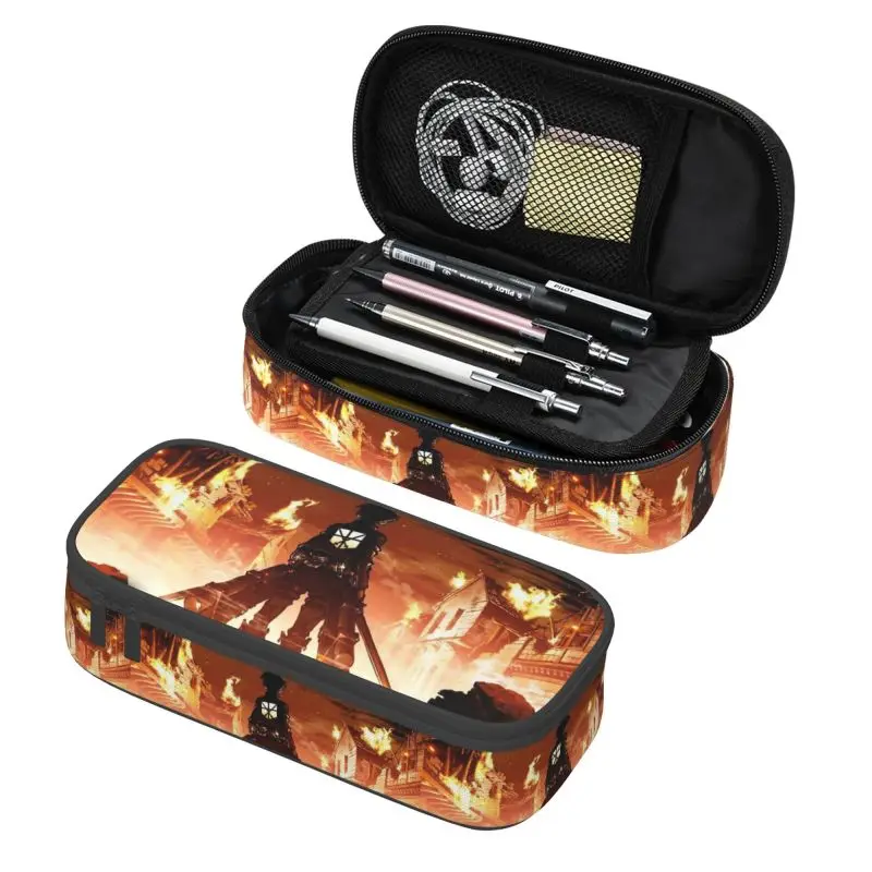 

Cute Attackes On Titan Pencil Case for Girl Boy Large Capacity Pencil Bag School Supplies