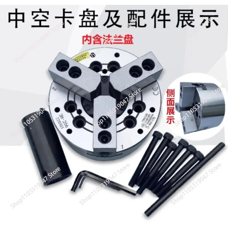 Zhongkong Shishi Hydraulic Chuck Three-Jaw High-Speed Power Chuck 5 6 8 10 12 15 Inch All-Steel Body