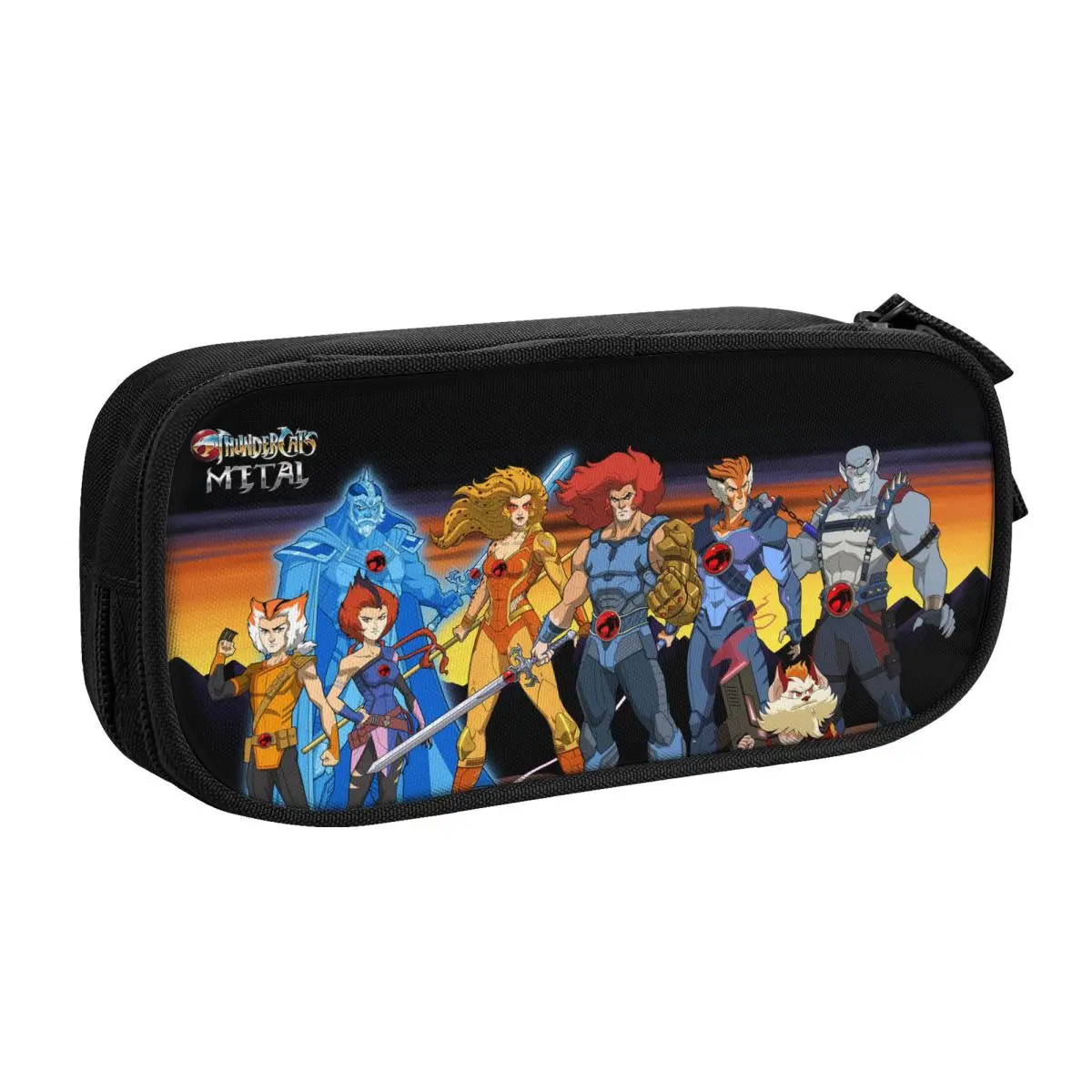 Custom Thundercats Pencil Cases for Girl Boy Large Capacity HiMan Cheetara Pen Box Bag School Accessories