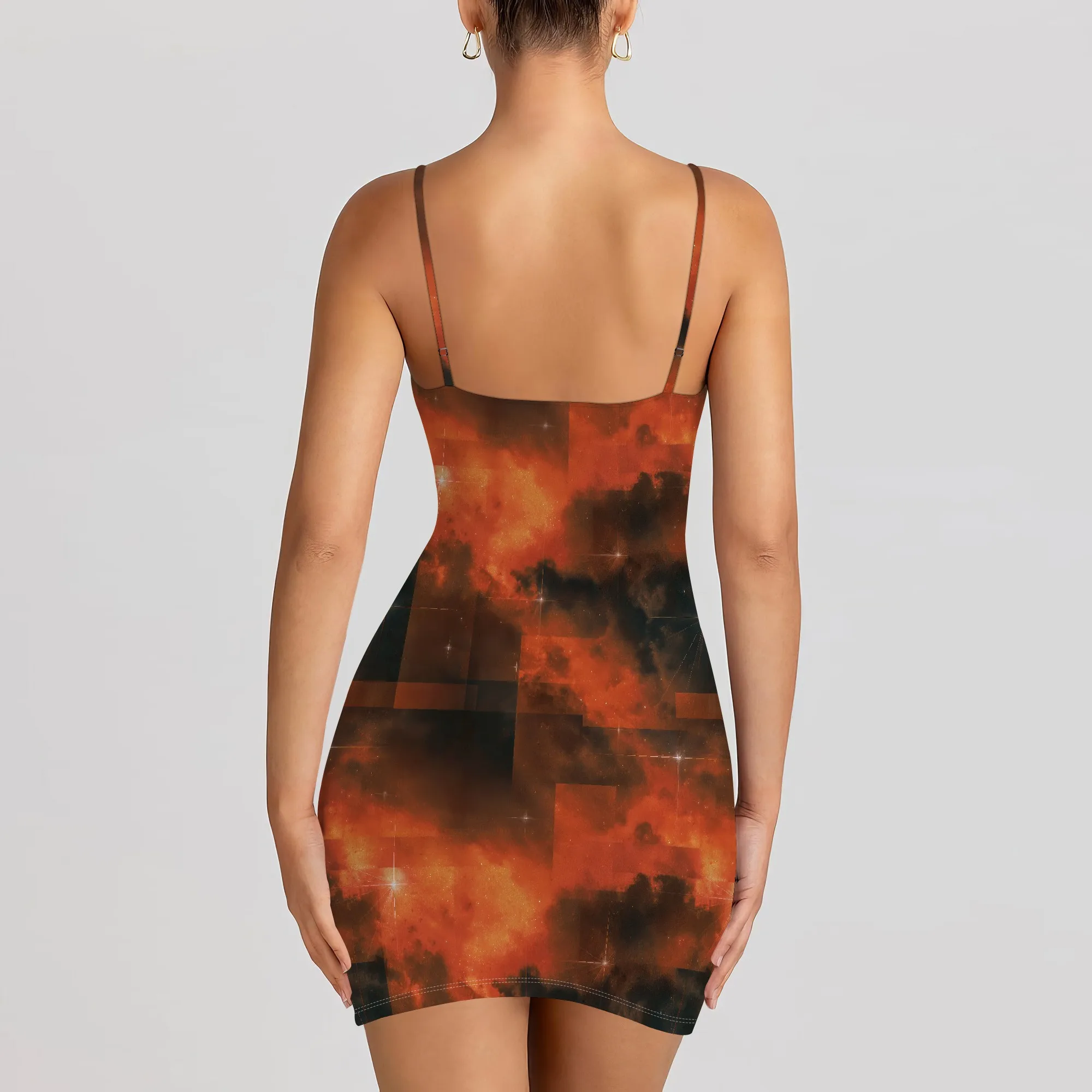 Femmes Mini robe moulante Sexy été courte dos nu Spaghetti sangle serré extensible plage fête Club robes mi-longues 2025