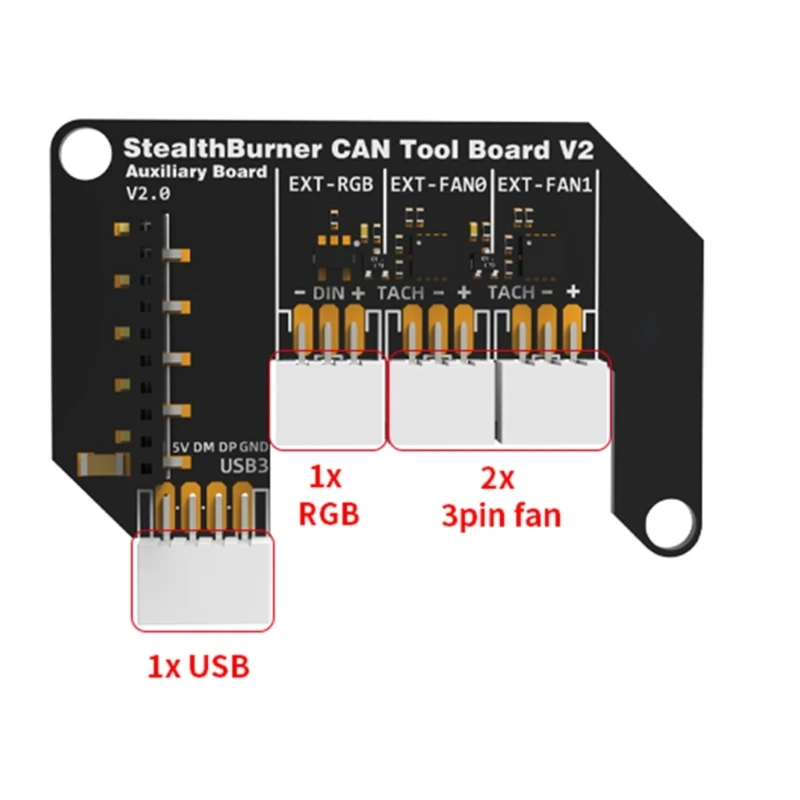 MultiFunction 3D Printer COMBO StealthBurner Boards V2.2 Supports Klipper Firmware,CAN/USB Connectivities