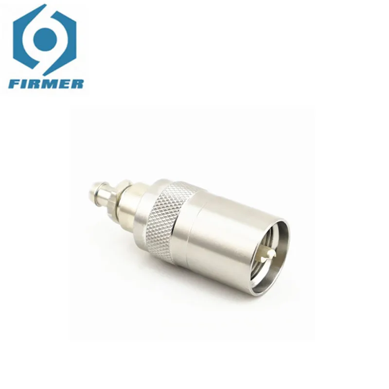 L16 (UHF) Waterproof Plug Flaw Detector Probe Cable Connector Water Immersion Probe Connection Cable Stainless Steel Connector