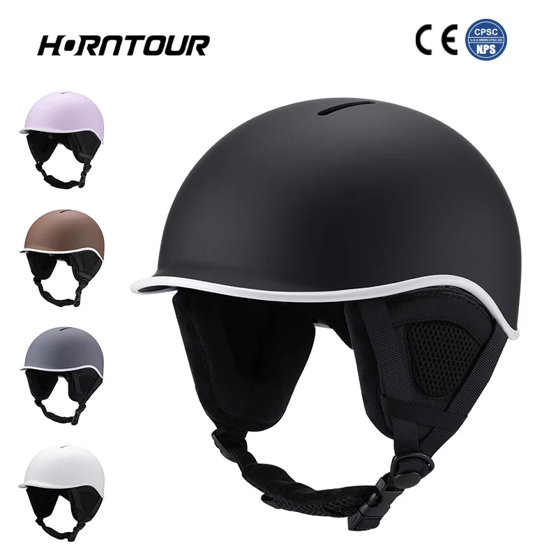 Horntour New Winter Ski Helmet Bike warm Ski Helmet  Anti-impact Skiing Cycle Helmet For Men Women Kid Safety Snowboard Helmet