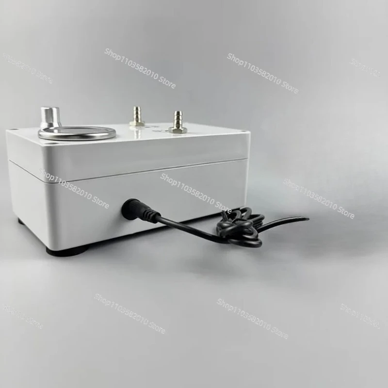 Electric Vacuum Pump with Pressure Gauge, Lab Use for Liquid Extraction Gas Sampling Defoaming Negative/Positive Pressure