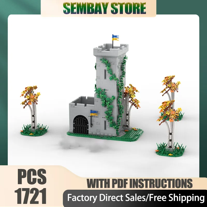 

Средневековая модель замка Moc, строительные кирпичи, модульная модель замка, технологические блоки, рождественские игрушки «сделай сам», строительные подарки