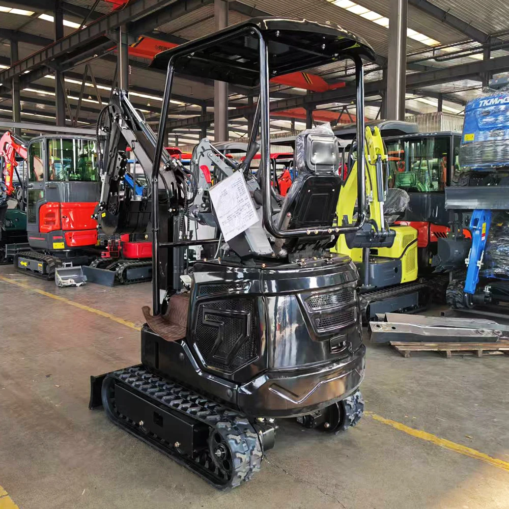 Mini Excavator Hydraulic Crawler Small Digger Multifunctional Digging Machine For Garden Farm Landscaping Construction Work