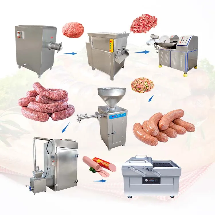 OCEAN Pneumatic Sausage Stuffing Machine Small Sausage Process Line Automatic Sausage Make Machine